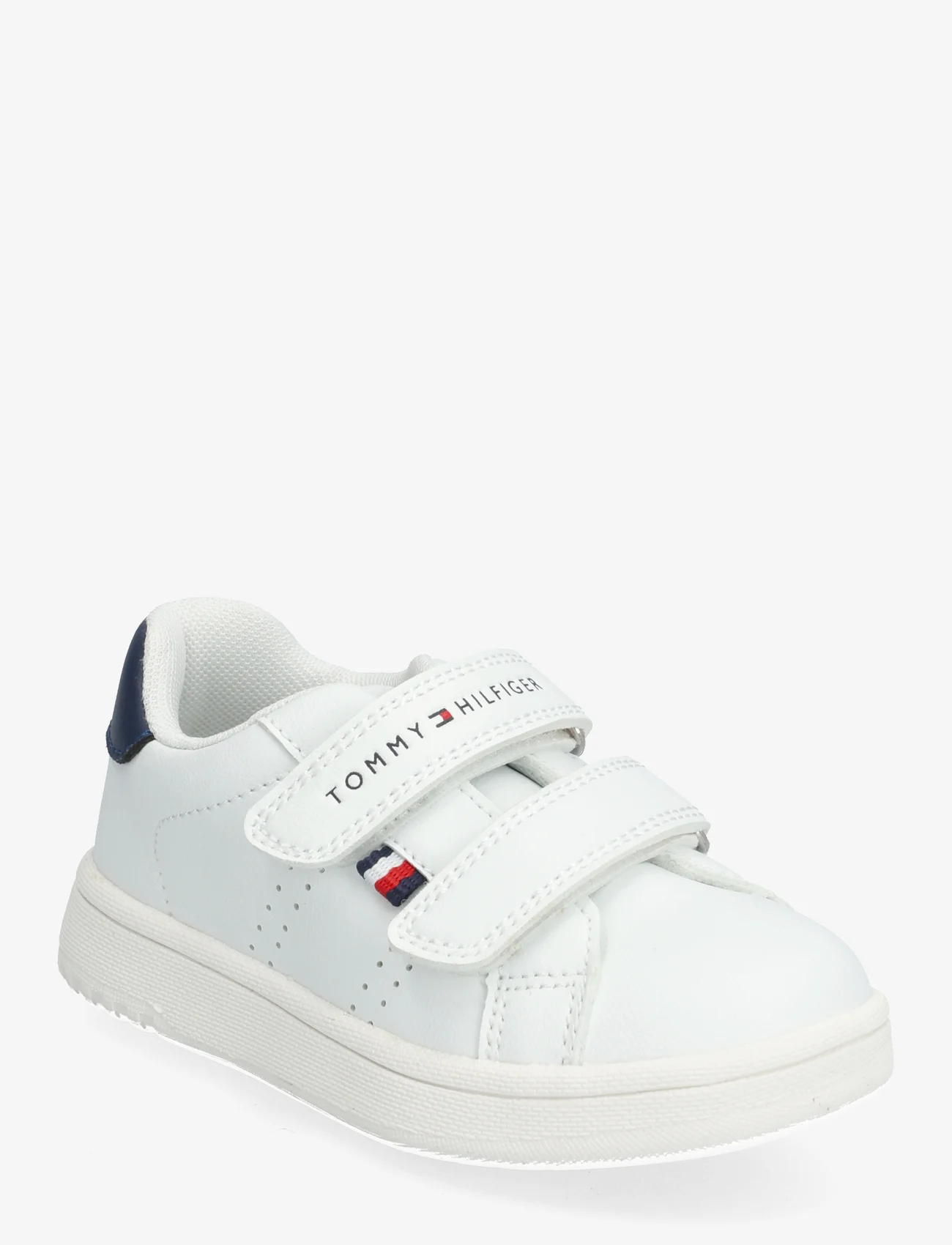 Tommy Hilfiger - LOW CUT VELCRO SNEAKER - sommarfynd - white/blue - 0