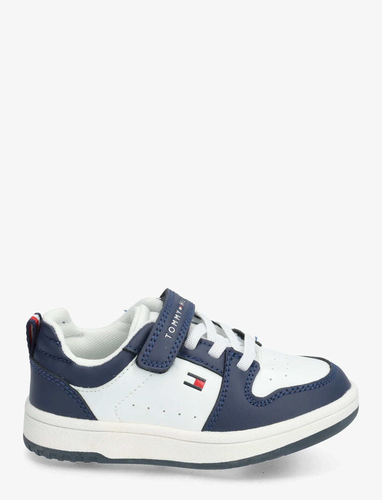 Tommy Hilfiger - LOW CUT LACE-UP/VELCRO SNEAKER - laag sneakers - blue/white - 1