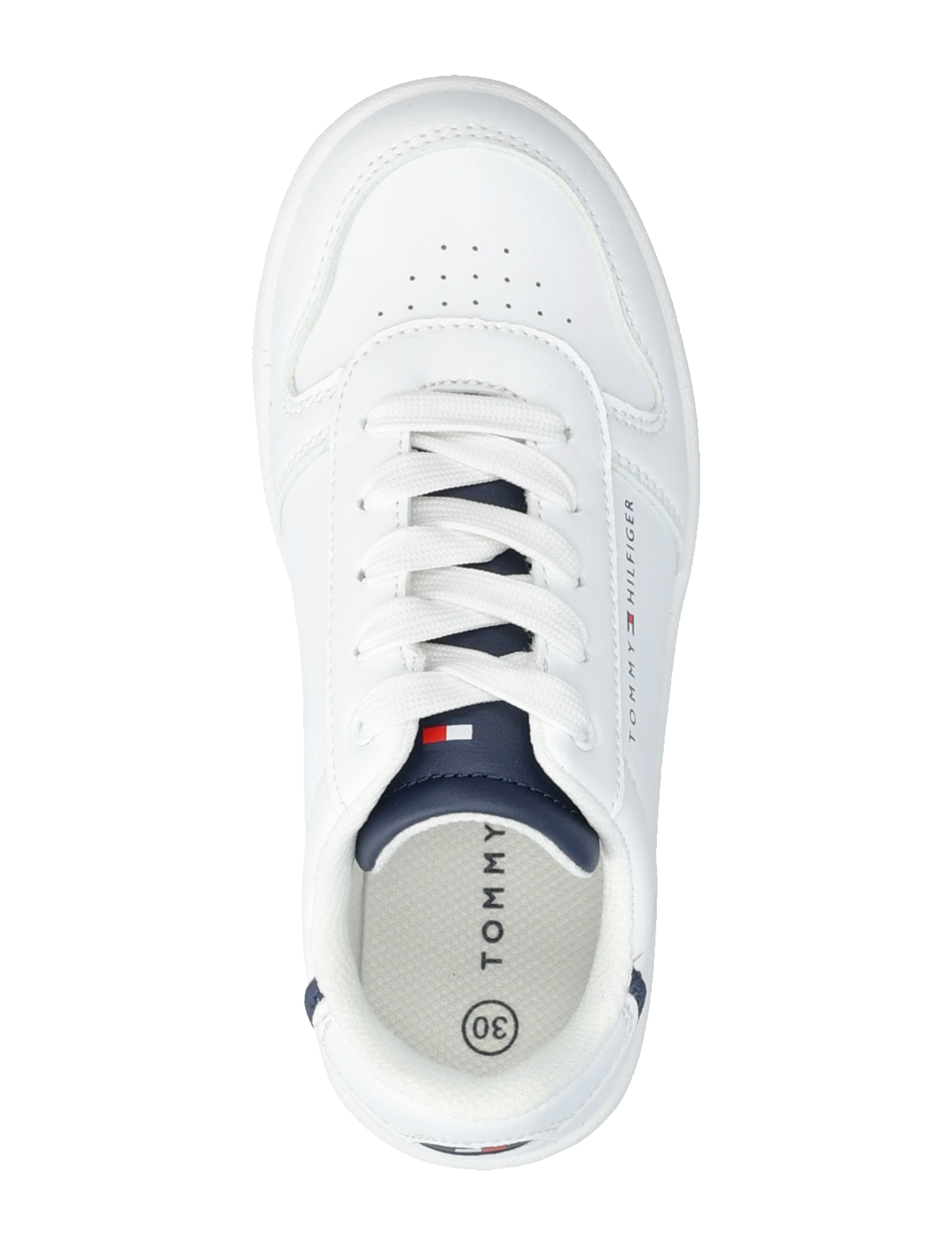 Tommy Hilfiger - LOW CUT LACE-UP SNEAKER - white/blue - 3