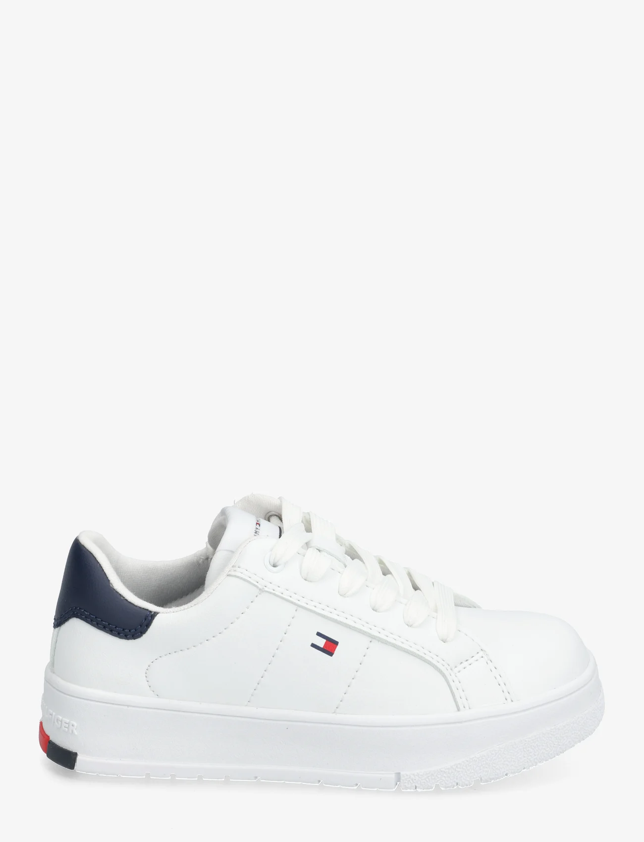 Tommy Hilfiger - LOW CUT LACE-UP SNEAKER - laag sneakers - white/blue - 1