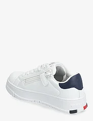 Tommy Hilfiger - LOW CUT LACE-UP SNEAKER - matalavartiset tennarit - white/blue - 2