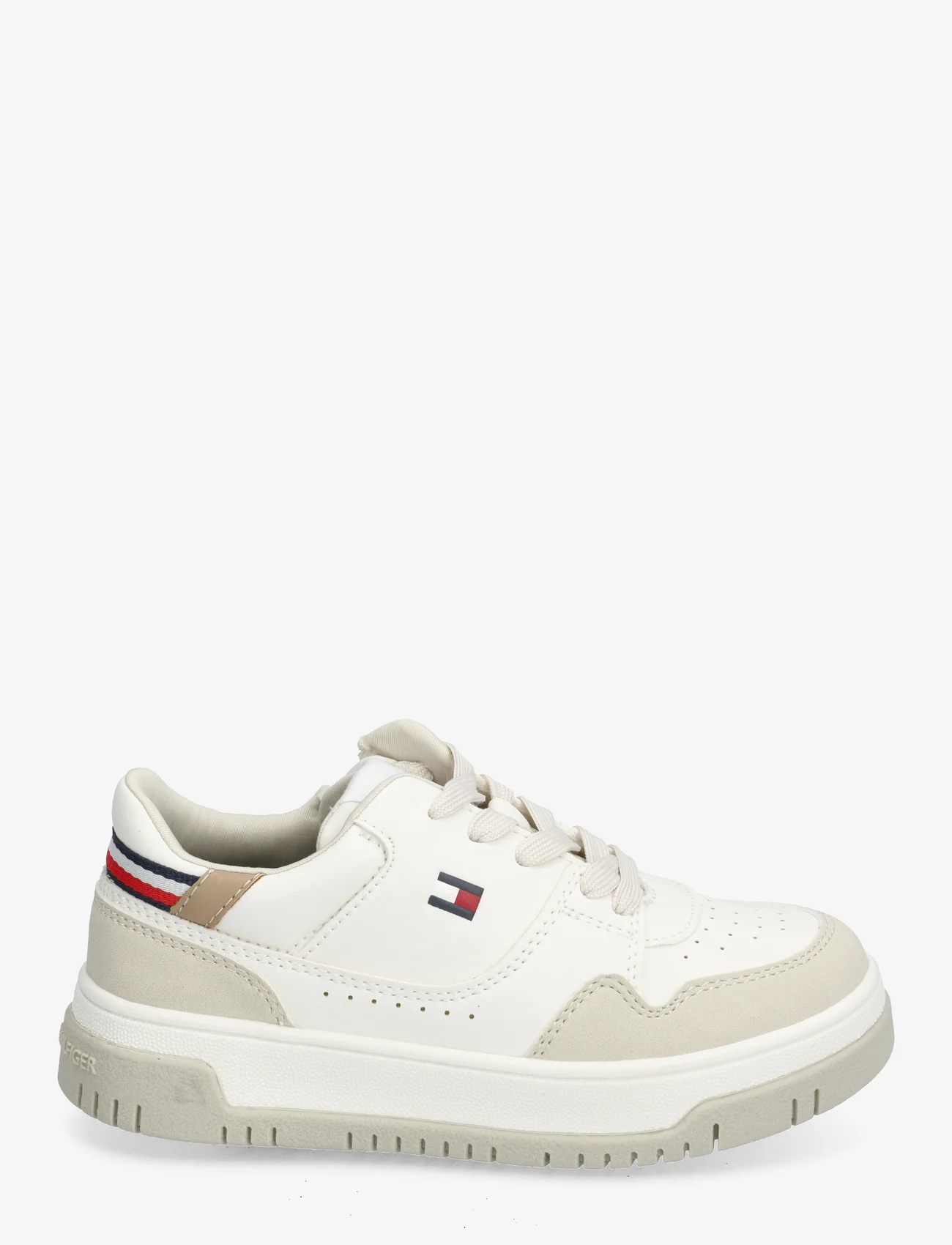 Tommy Hilfiger - LOW CUT LACE-UP SNEAKER - summer savings - beige/off white - 1