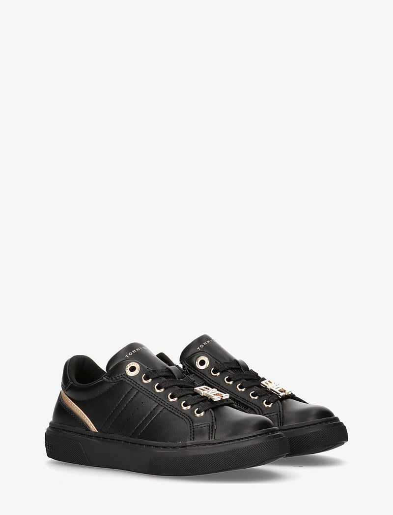 Tommy Hilfiger - Tommy Hilfiger Low-Cut Lace-Up Sneaker: Black/Platinum - niedriger schnitt - black/platinum - 0