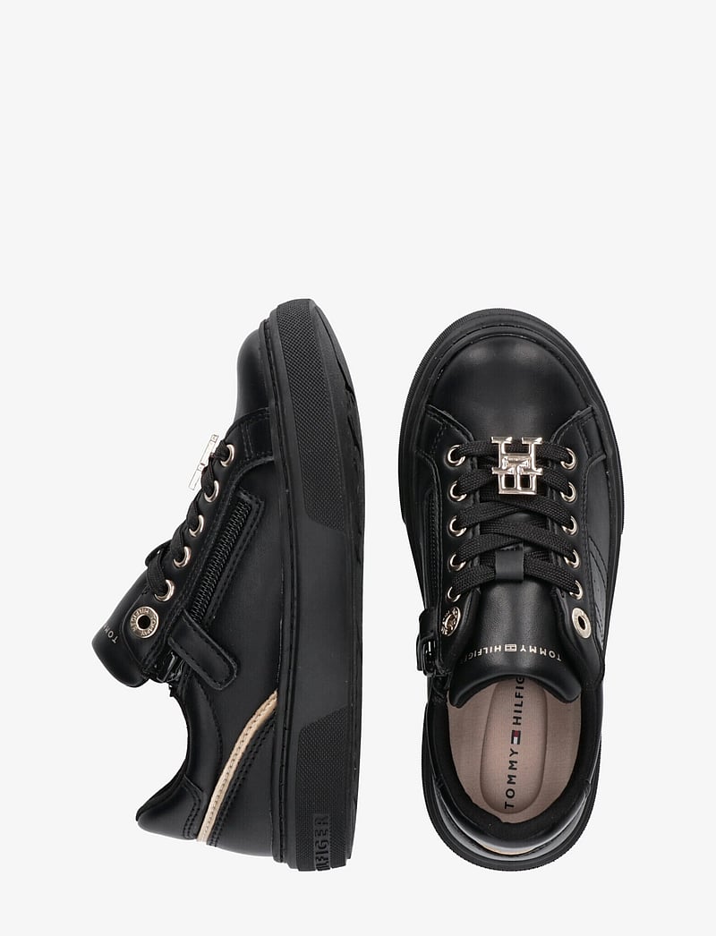 Tommy Hilfiger - Tommy Hilfiger Low-Cut Lace-Up Sneaker: Black/Platinum - niedriger schnitt - black/platinum - 3