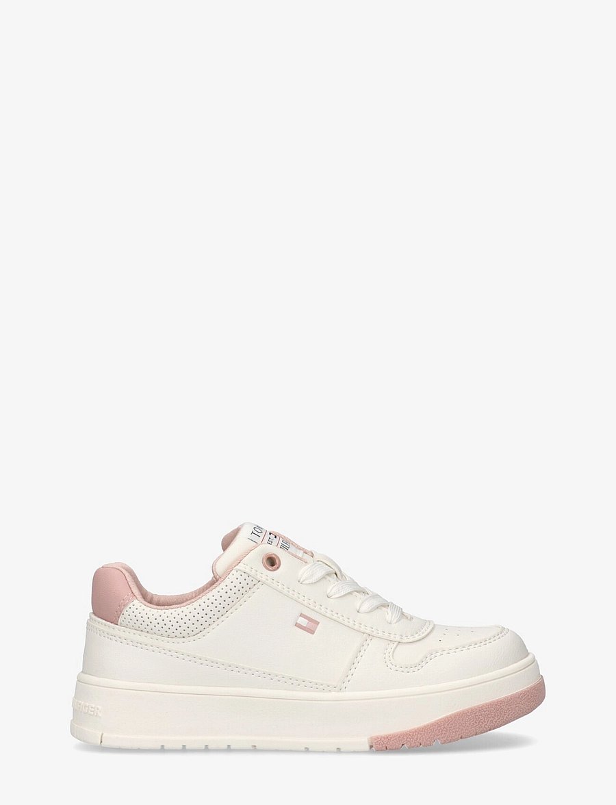 Tommy Hilfiger - TOMMY HILFIGER Low Cut Lace-up sneaker - off white/pink - 1