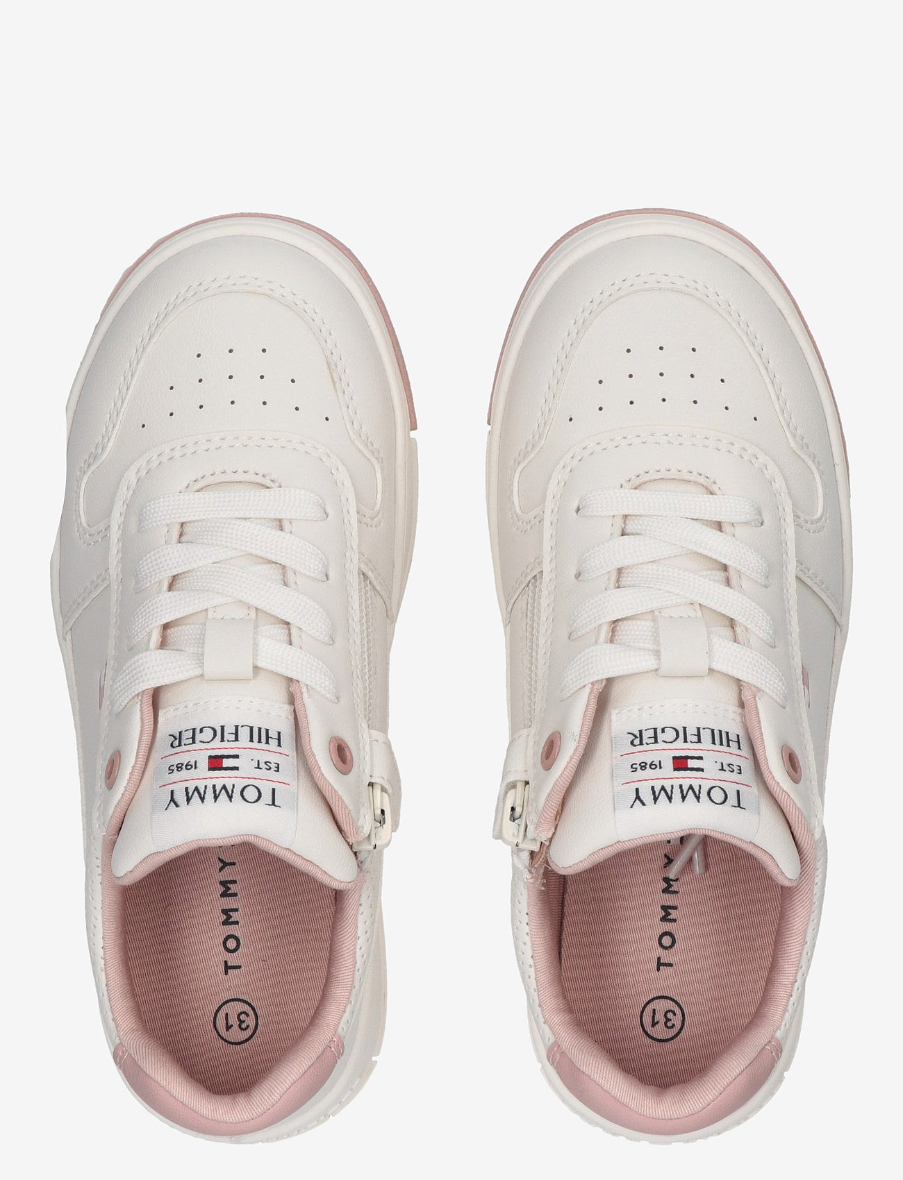 Tommy Hilfiger - TOMMY HILFIGER Low Cut Lace-up sneaker - låga sneakers - off white/pink - 2