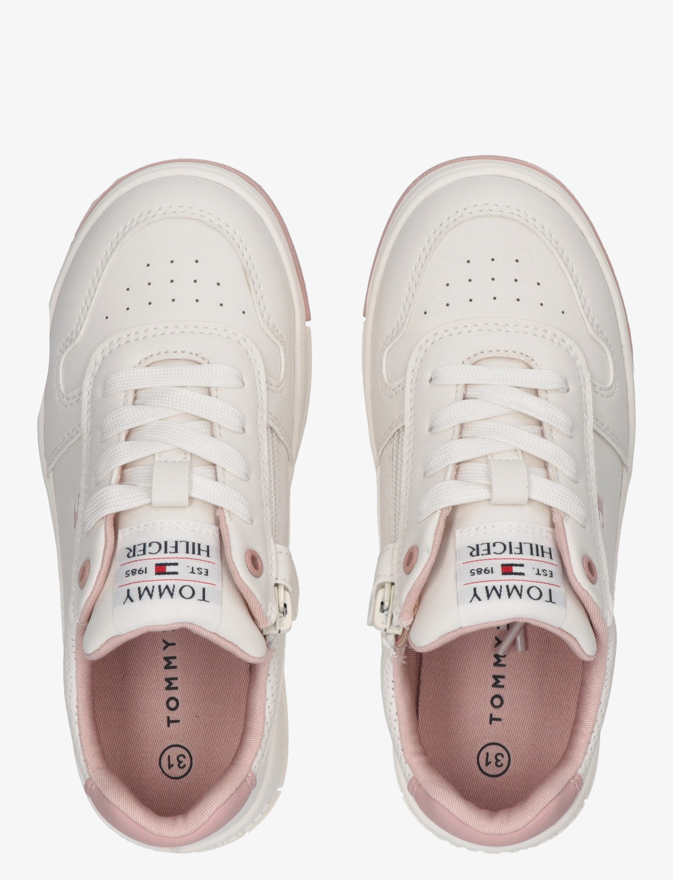 Tommy Hilfiger - TOMMY HILFIGER Low Cut Lace-up sneaker - off white/pink - 2