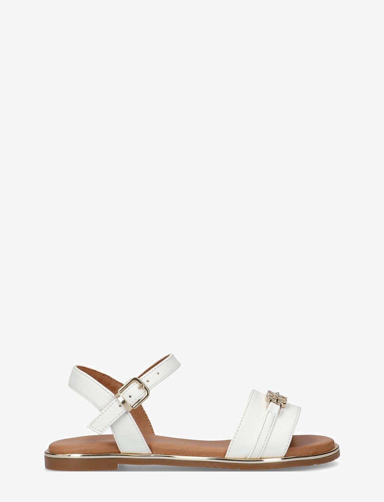 Tommy Hilfiger - Girls sandals with Tommy Hilfiger golden accessory - sandaler - white - 1