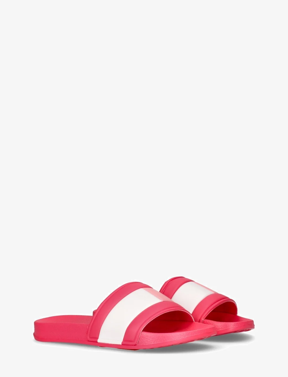 Tommy Hilfiger - Girl Flag print pool slide - badelatschen - fuchsia - 0