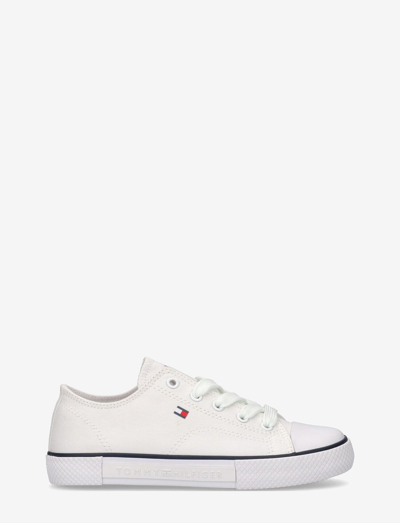Tommy Hilfiger - TOMMY HILFIGER LOW CUT LACE-UP SNEAKER - lave sneakers - white - 1