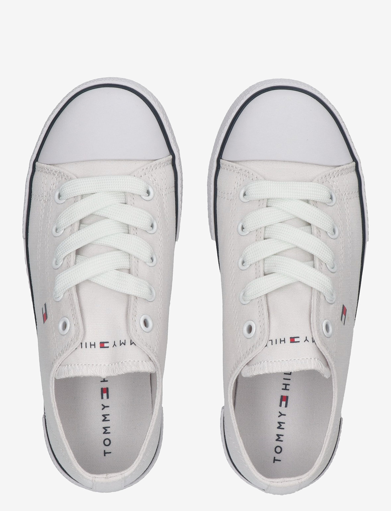 Tommy Hilfiger - TOMMY HILFIGER LOW CUT LACE-UP SNEAKER - lave sneakers - white - 3
