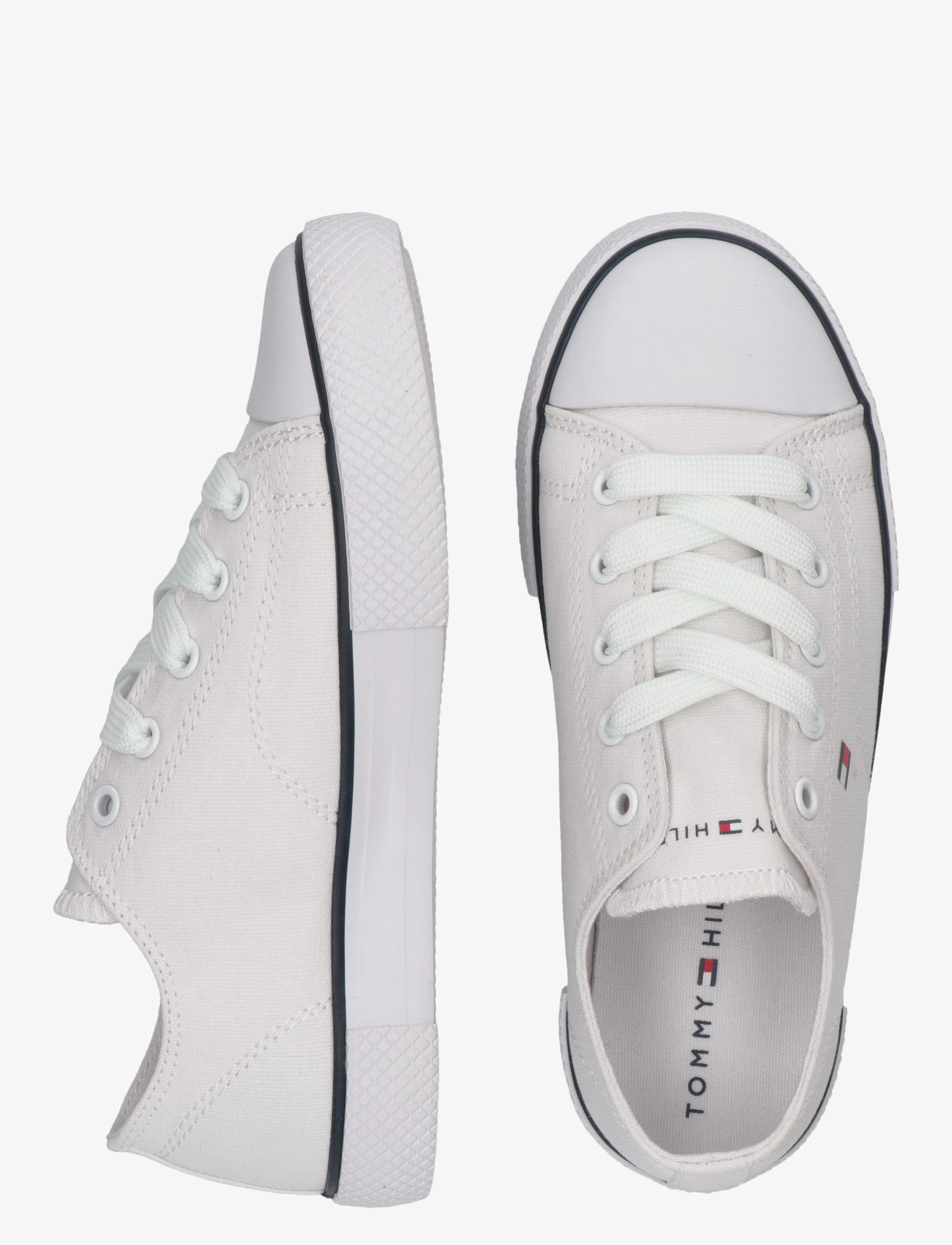 Tommy Hilfiger - TOMMY HILFIGER LOW CUT LACE-UP SNEAKER - white - 4