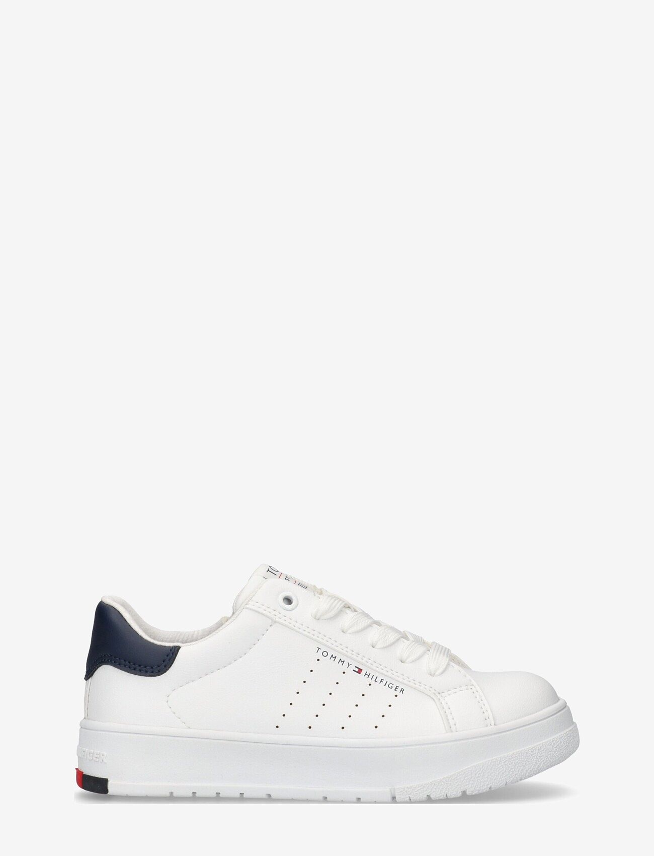 Tommy Hilfiger - TOMMY HILFIGER LOW CUT LACE-UP SNEAKER - låga sneakers - white/blue - 1