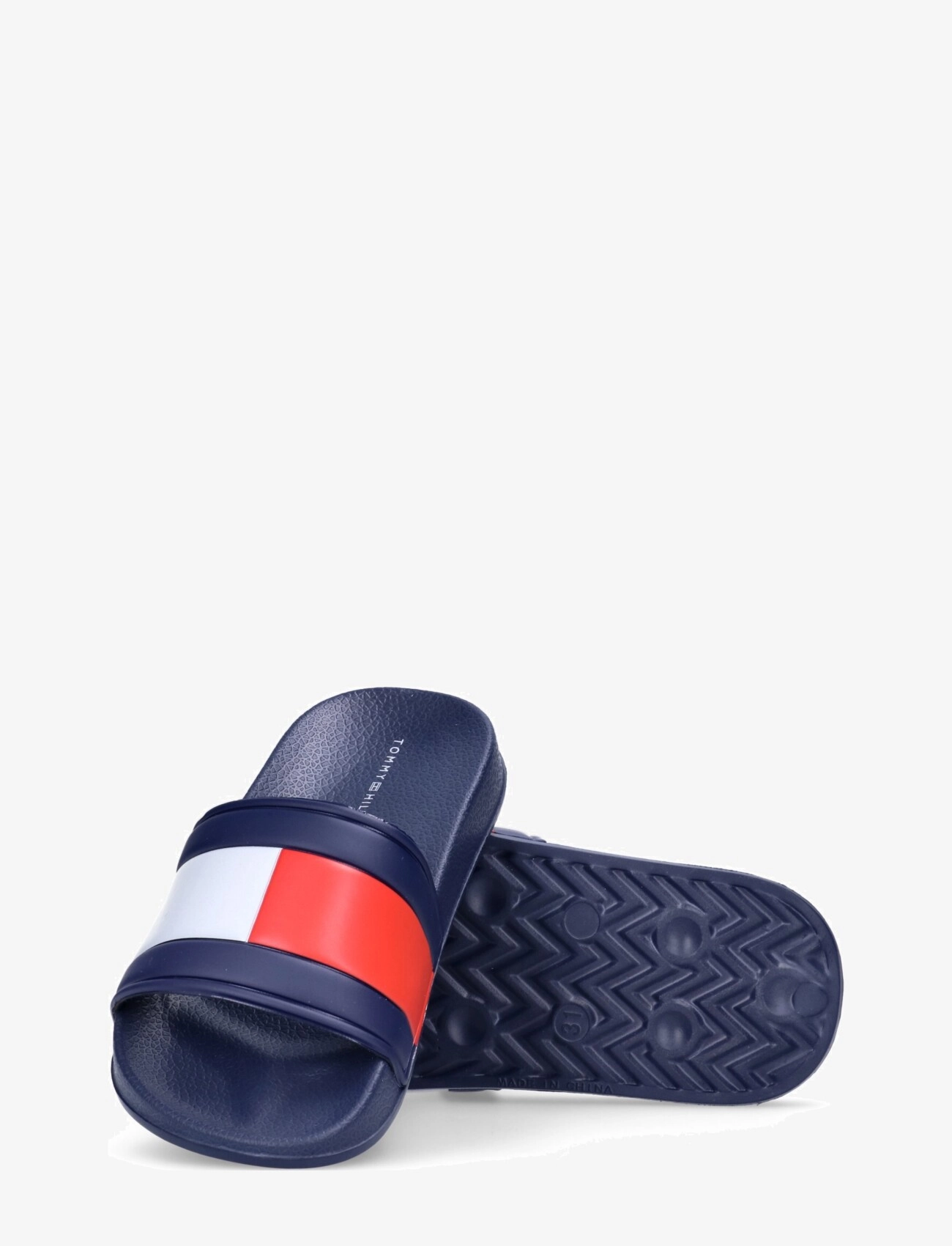 Tommy Hilfiger - Kids Flag print pool slide - badelatschen - blue - 3