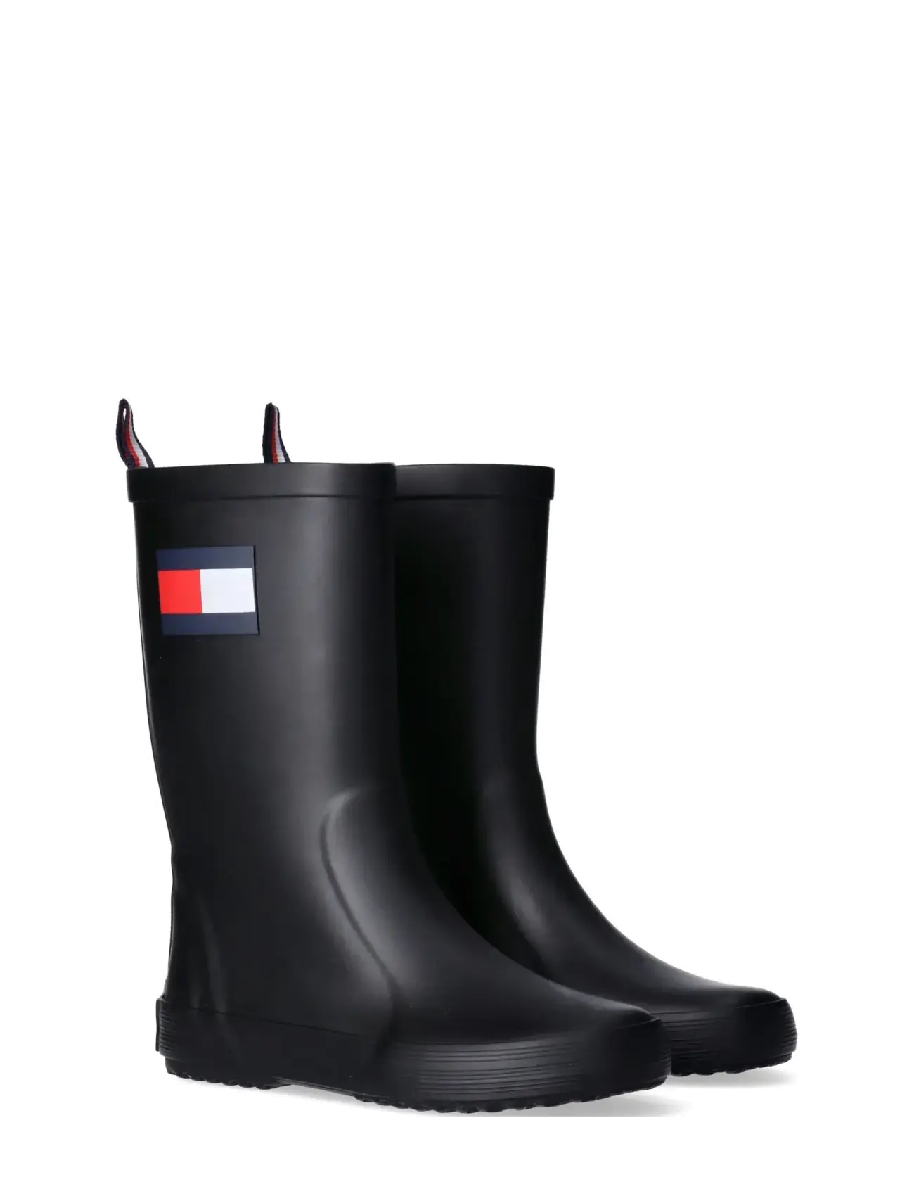 Tommy Hilfiger Flag Rain Boot Black, Børn, Gummistøvler, Sort, Str: 24/15CM