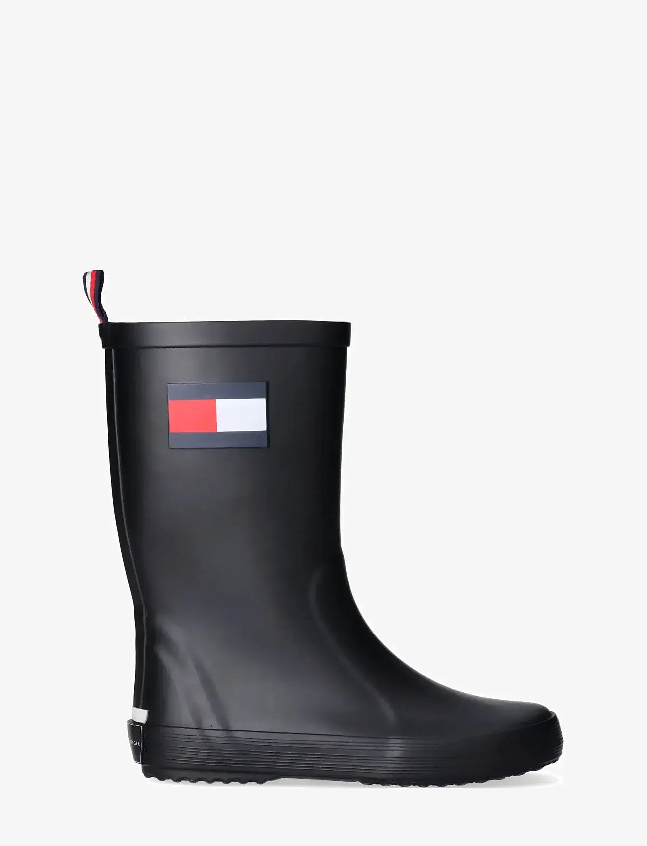 Tommy Hilfiger - TOMMY HILFIGER FLAG RAIN BOOT - fodrade gummistövlar - black - 1