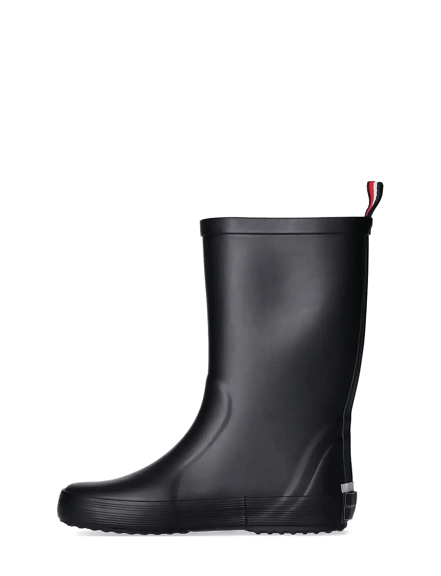 Tommy Hilfiger - FLAG RAIN BOOT BLACK - ungefütterte gummistiefel - black - 2