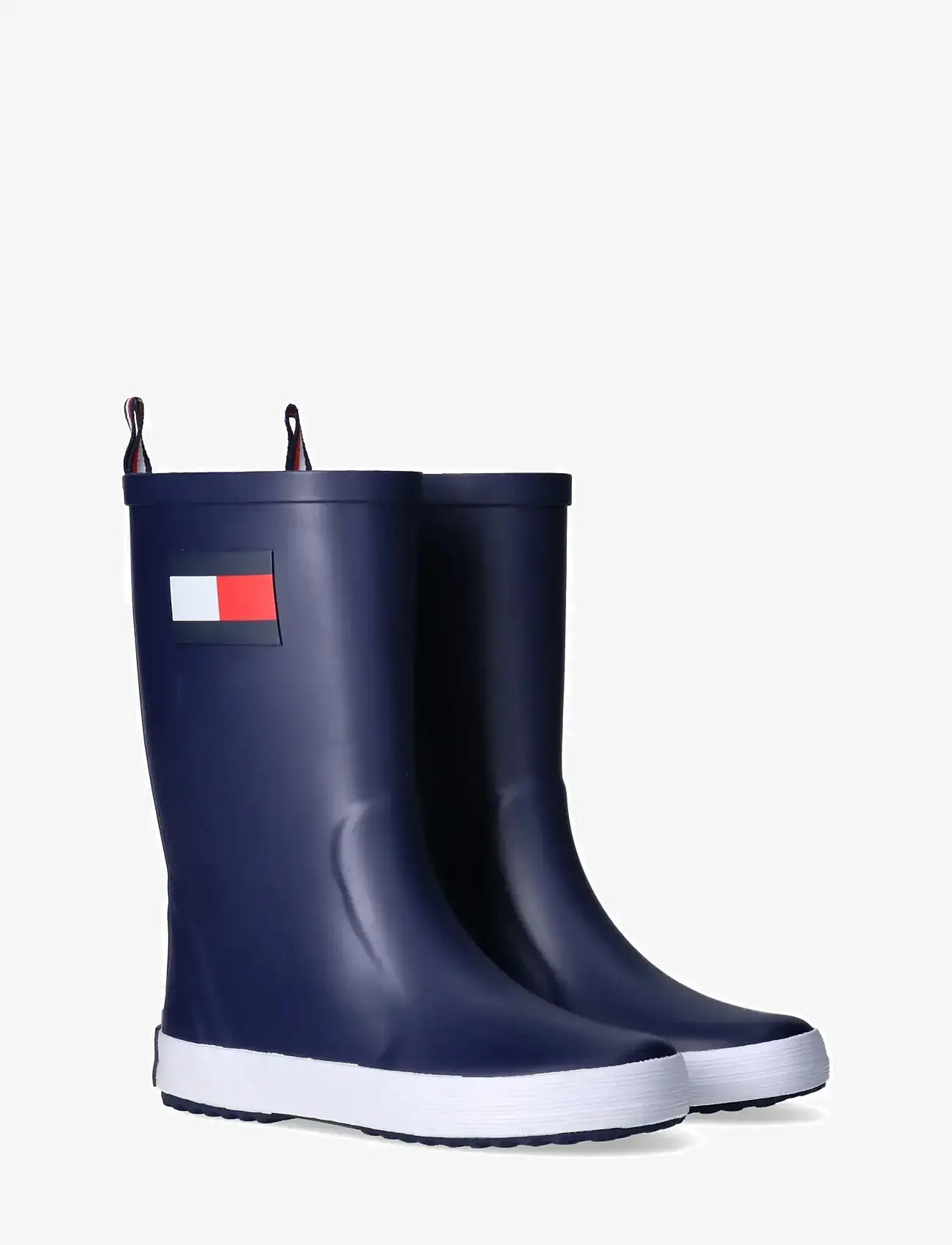 Tommy Hilfiger - TOMMY HILFIGER FLAG RAIN BOOT - gummistøvler med for - blue - 0