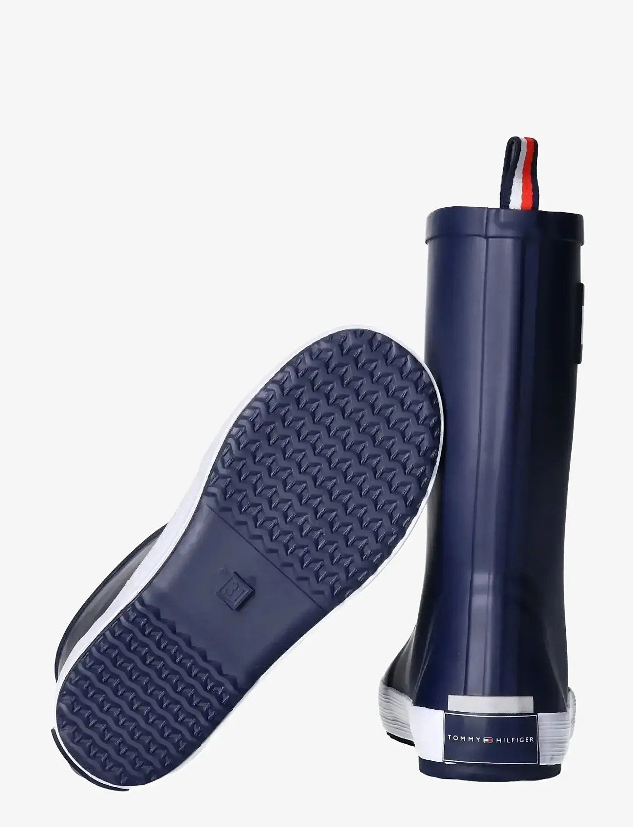Tommy Hilfiger - TOMMY HILFIGER FLAG RAIN BOOT - gummistøvler med for - blue - 3