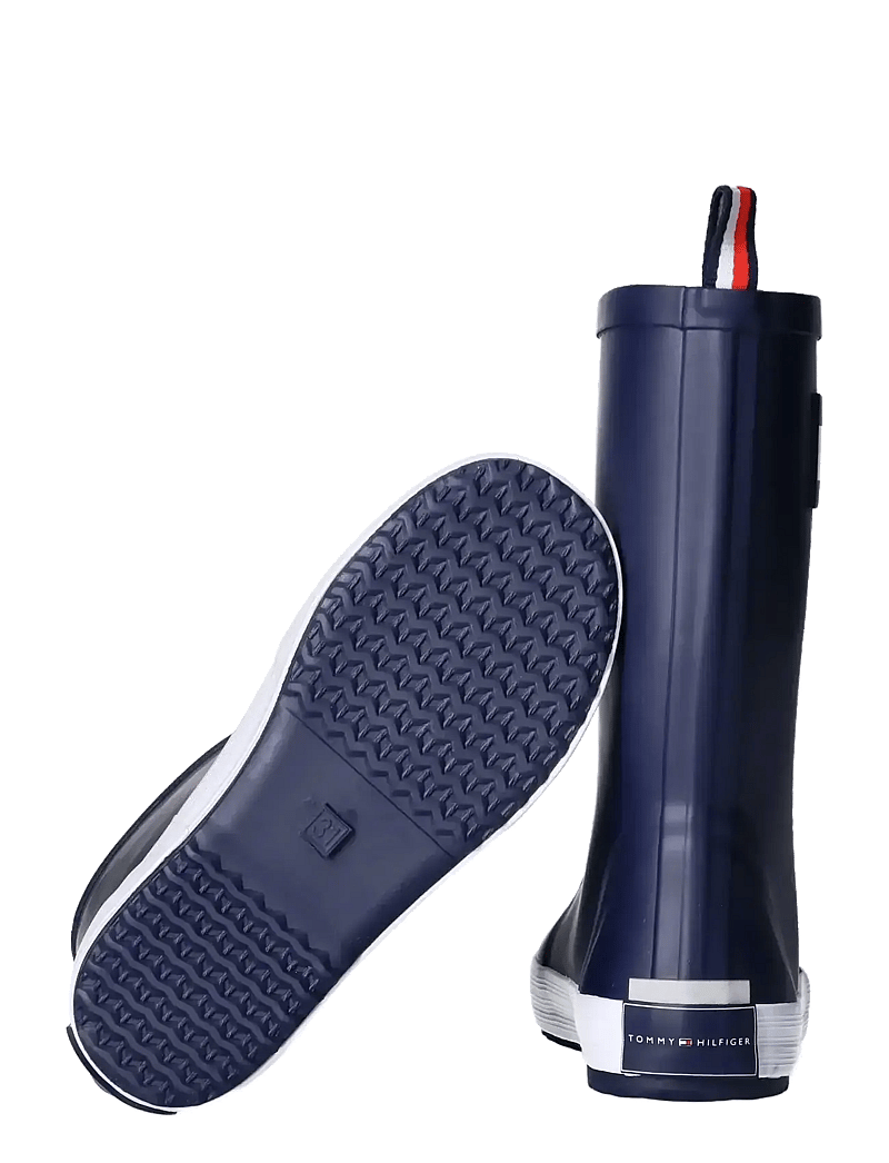 Tommy Hilfiger - TOMMY HILFIGER FLAG RAIN BOOT - gefütterte gummistiefel - blue - 3