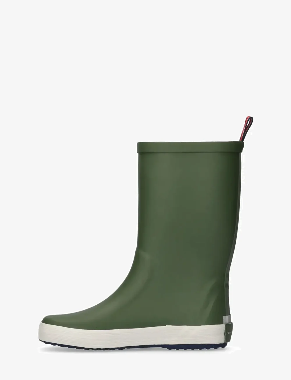 Tommy Hilfiger - TOMMY HILFIGER FLAG RAIN BOOT - les bottes doublées en caoutchouc - military green - 2