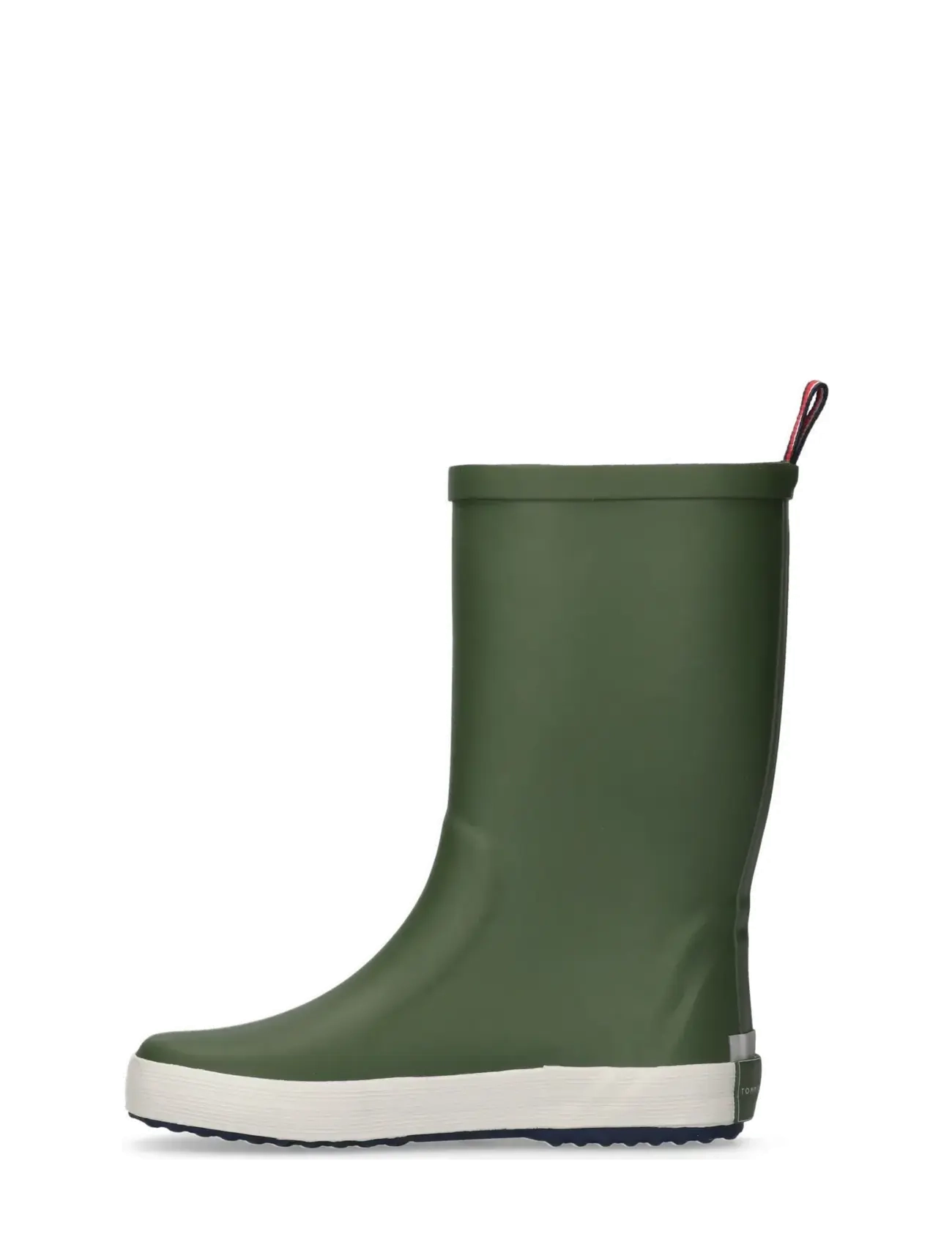 Tommy Hilfiger - FLAG RAIN BOOT BLACK - gummistøvler uden for - military green - 2