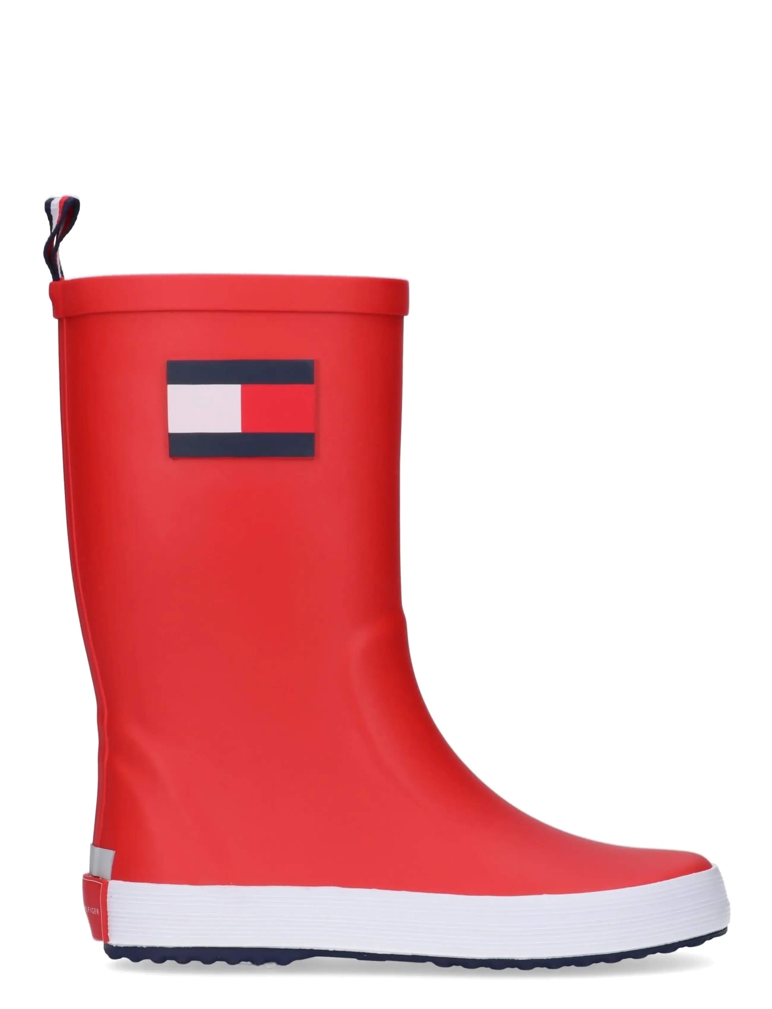 Tommy Hilfiger - FLAG RAIN BOOT BLACK - gummistøvler uden for - red - 1