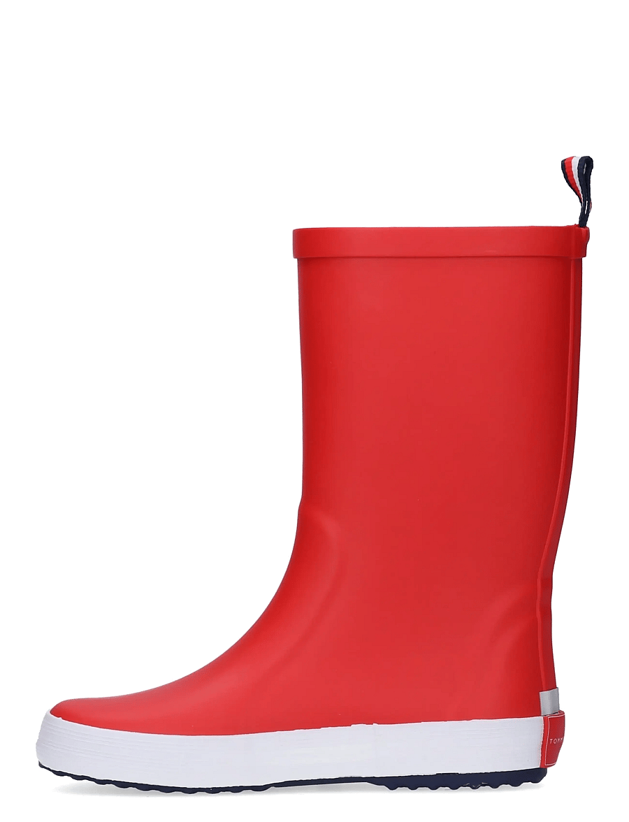 Tommy Hilfiger - FLAG RAIN BOOT BLACK - gummistøvler uden for - red - 2