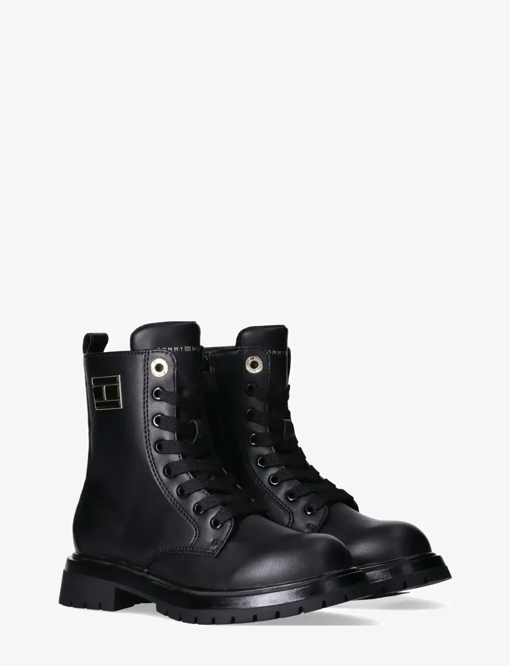 Tommy Hilfiger - TOMMY HILFIGER LACE UP BOOTIES - stövlar & kängor - black - 0