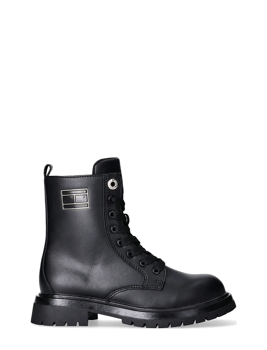 Tommy Hilfiger - TOMMY HILFIGER LACE UP BOOTIES - bottes - black - 1