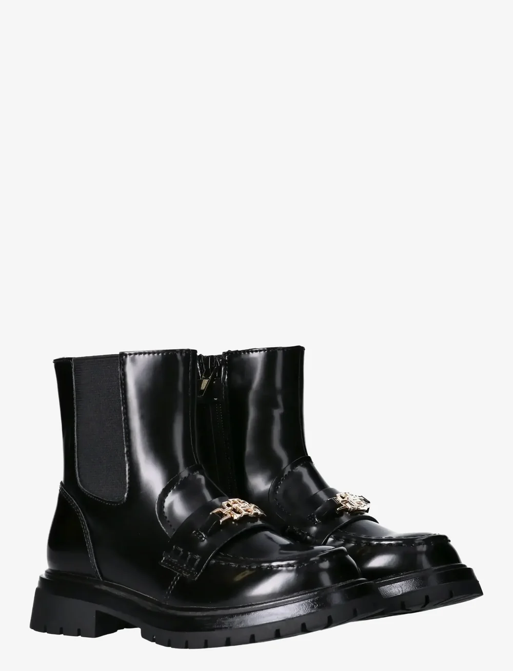 Tommy Hilfiger - TOMMY HILFIGER CHELSEA BOOTS BRUSHED FAUX LEATHER - stövlar & kängor - black - 0