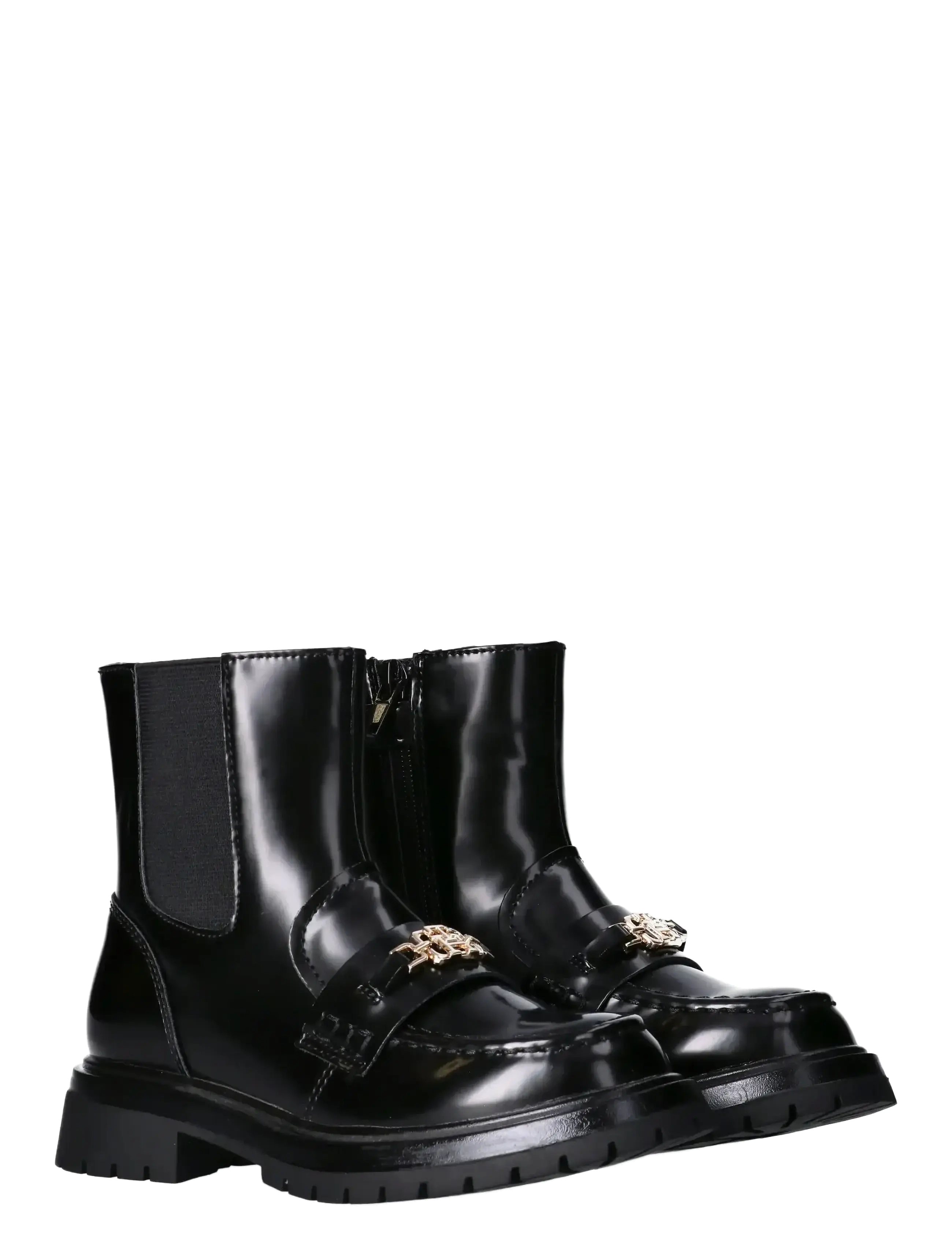 Tommy Hilfiger TOMMY HILFIGER CHELSEA BOOTS BRUSHED FAUX LEATHER - Saapad - BLACK / black