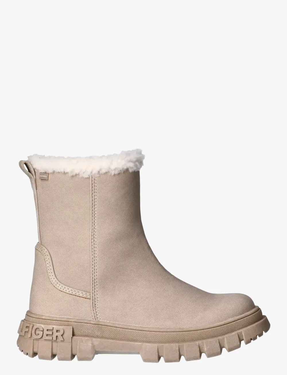 Tommy Hilfiger - TOMMY HILFIGER BOOTIES FAUX LEATHER - vinterstøvler - taupe - 1