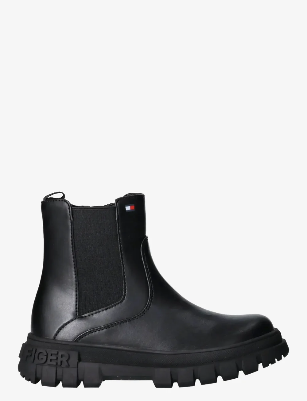 Tommy Hilfiger - TOMMY HILFIGER CHELSEA BOOTS FAUX LEATHER - bottes - black - 1
