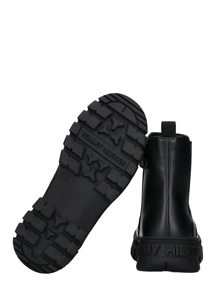 Tommy Hilfiger - TOMMY HILFIGER CHELSEA BOOTS FAUX LEATHER - bottes - black - 3