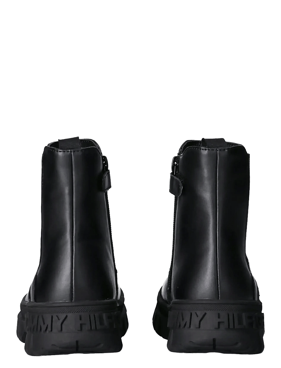 Tommy Hilfiger - TOMMY HILFIGER CHELSEA BOOTS FAUX LEATHER - bottes - black - 4