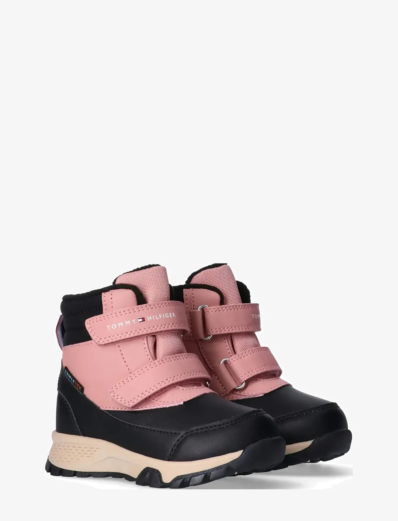 Tommy Hilfiger - TOMMY HILFIGER WINTER BOOTS TRIPLETEX TECHNOLOGY FLEECE LINING AND INSOLE - winterstiefel - black/pink - 0