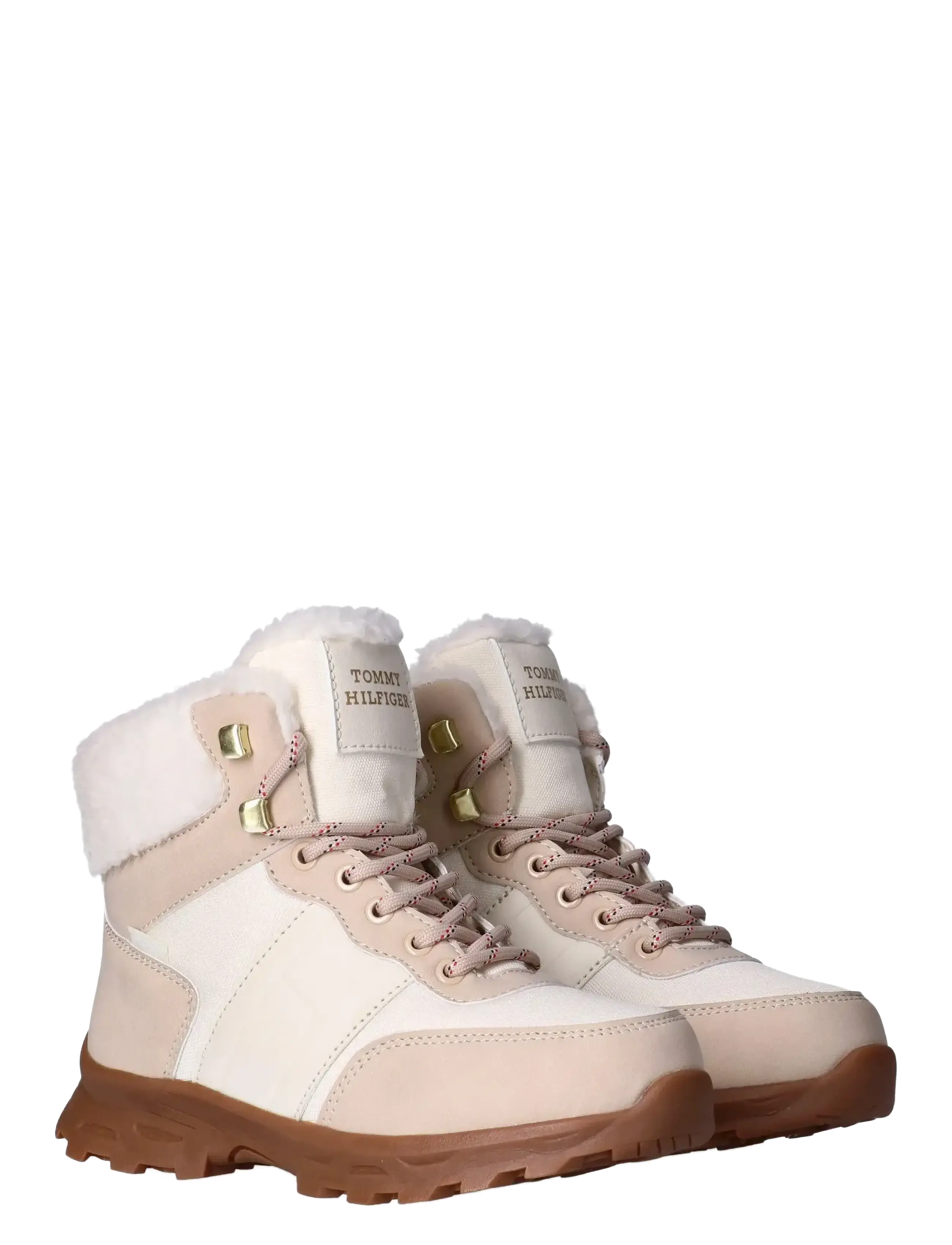 TOMMY HILFIGER Tommy Hilfiger Pelz Stiefel Faux Nubuck/Nylon Fabric Beige - 32/21CM - Kinder