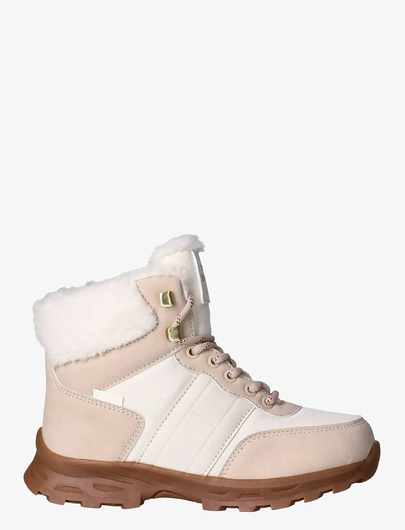 Tommy Hilfiger - TOMMY HILFIGER FUR BOOTS FAUX NUBUCK/NYLON FABRIC - vinterstøvler - beige/off white - 1