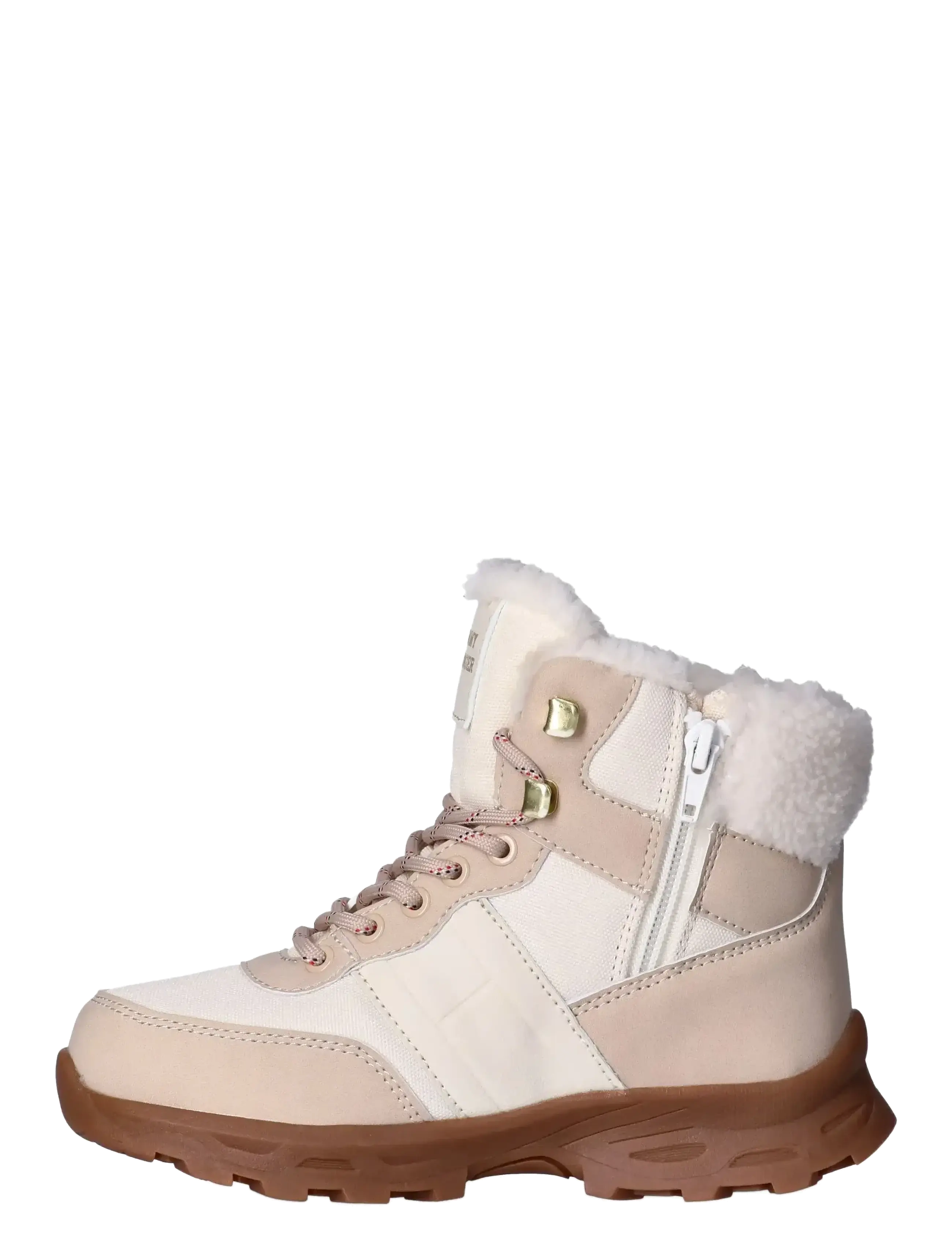 Tommy Hilfiger - TOMMY HILFIGER FUR BOOTS FAUX NUBUCK/NYLON FABRIC - bottes d'hiver - beige/off white - 2
