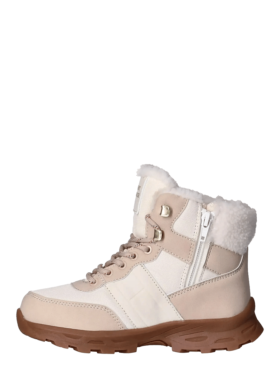 Tommy Hilfiger - TOMMY HILFIGER FUR BOOTS FAUX NUBUCK/NYLON FABRIC - bottes d'hiver - beige/off white - 2