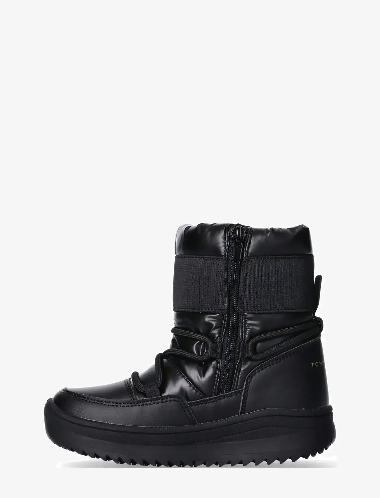 Tommy Hilfiger - TOMMY HILFIGER SNOW BOOTS FAUX LEATHER/NYLON FABRIC - vinterstøvler - black - 2