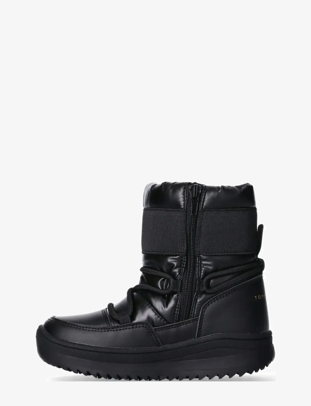 Tommy Hilfiger - TOMMY HILFIGER SNOW BOOTS FAUX LEATHER/NYLON FABRIC - vinterstövlar - black - 2