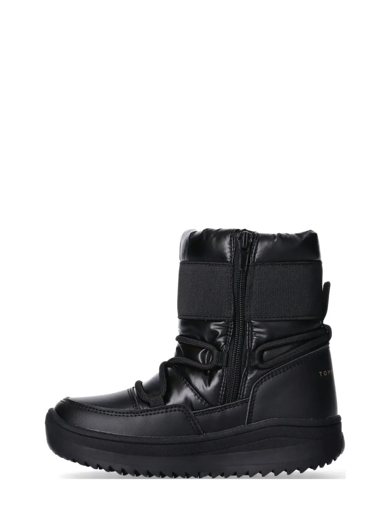 Tommy Hilfiger - TOMMY HILFIGER SNOW BOOTS FAUX LEATHER/NYLON FABRIC - bottes d'hiver - black - 2