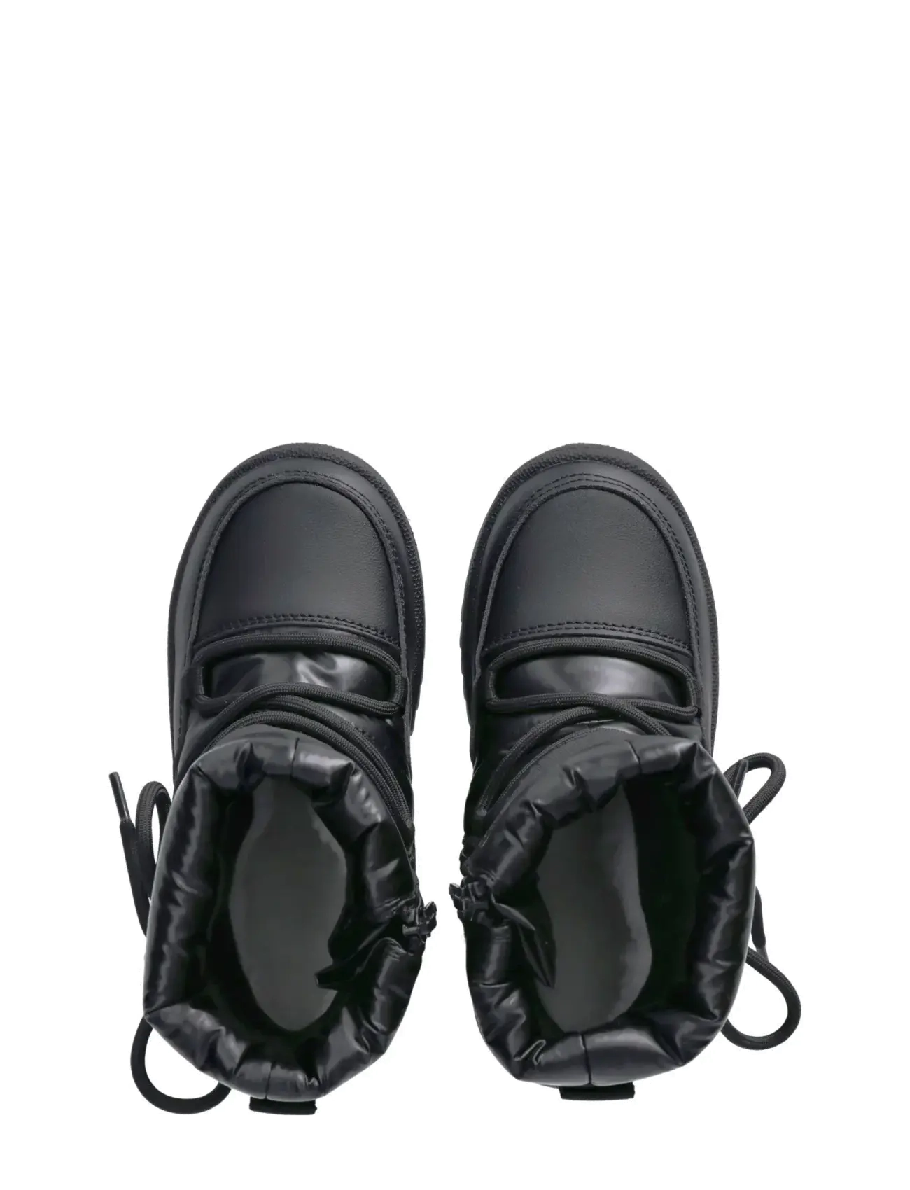 Tommy Hilfiger - TOMMY HILFIGER SNOW BOOTS FAUX LEATHER/NYLON FABRIC - bottes d'hiver - black - 3