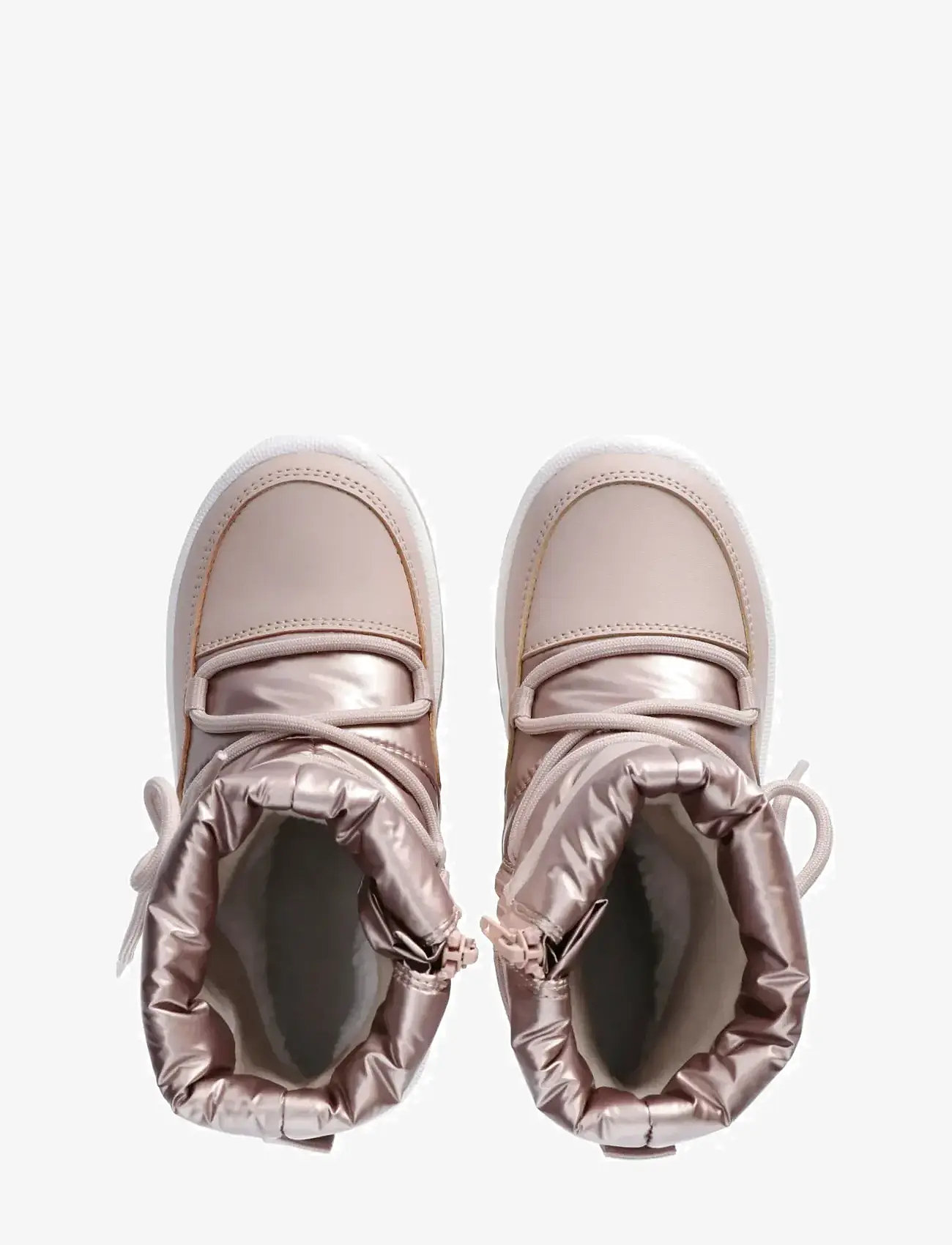 Tommy Hilfiger - TOMMY HILFIGER SNOW BOOTS FAUX LEATHER/NYLON FABRIC - vinterstøvler - bronze - 3