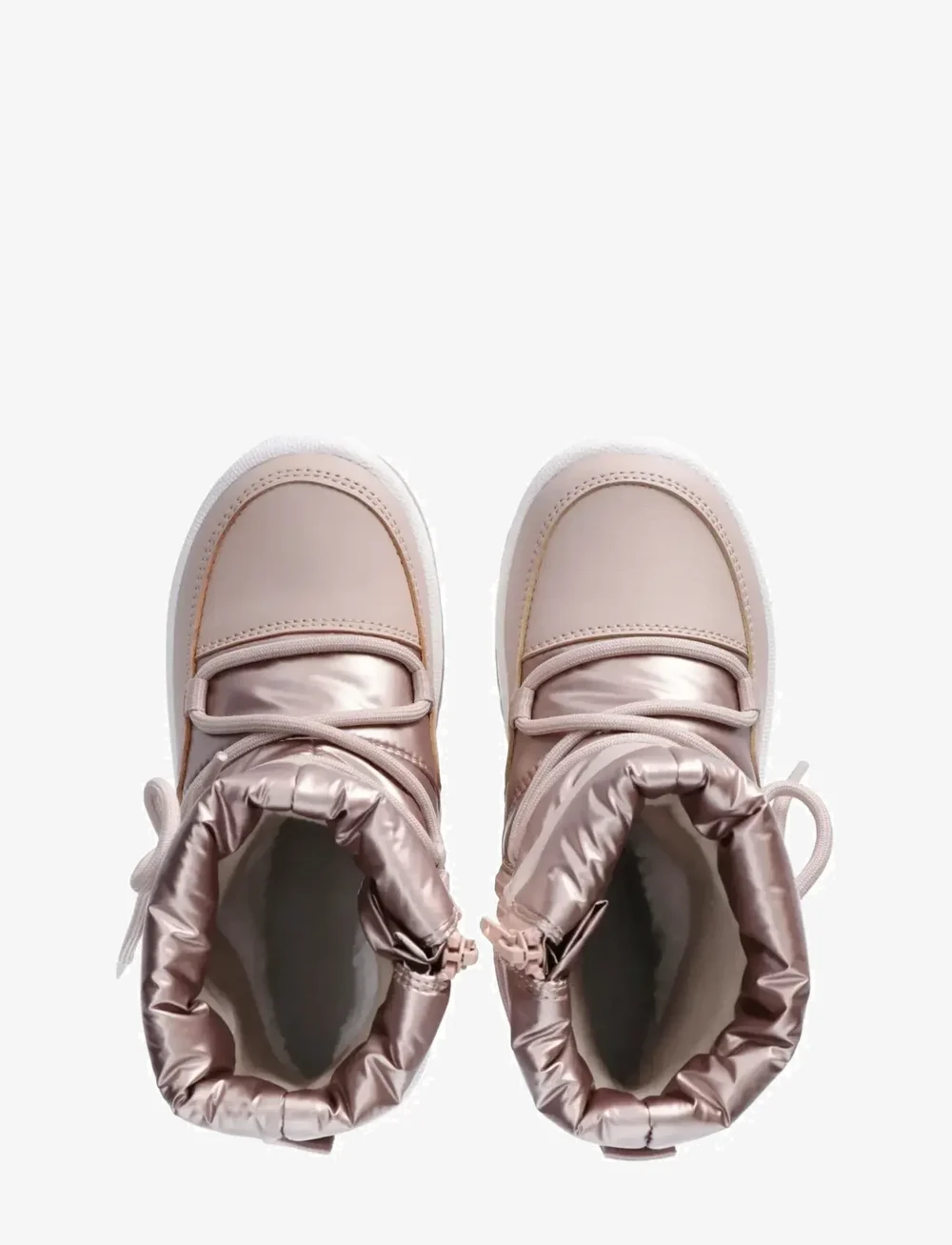 Tommy Hilfiger - TOMMY HILFIGER SNOW BOOTS FAUX LEATHER/NYLON FABRIC - vinterstövlar - bronze - 3