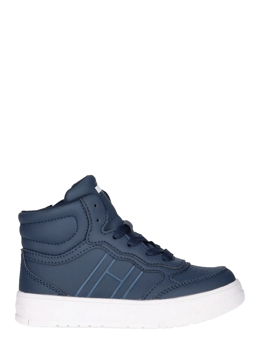 Tommy Hilfiger - TOMMY HILFIGER HIGH TOP LACE UP SNEAKERS FAUX LEATHER - baskets montantes - blue - 1