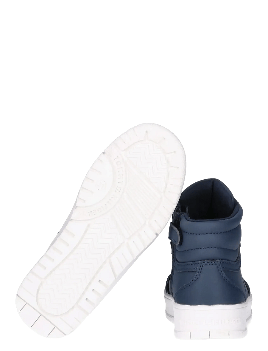 Tommy Hilfiger - TOMMY HILFIGER HIGH TOP LACE UP SNEAKERS FAUX LEATHER - baskets montantes - blue - 3