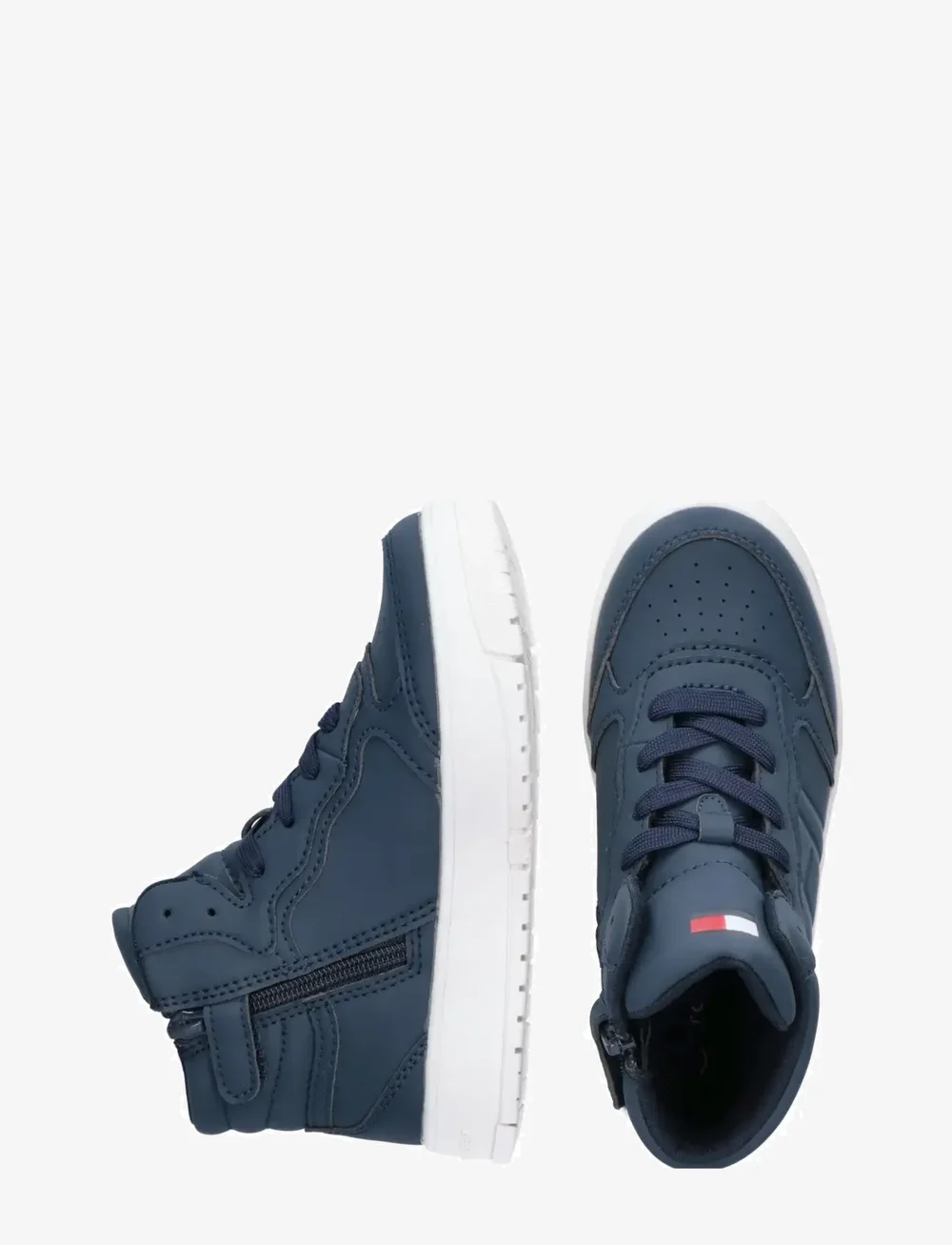 Tommy Hilfiger - TOMMY HILFIGER HIGH TOP LACE UP SNEAKERS FAUX LEATHER - za kostkę - blue - 4